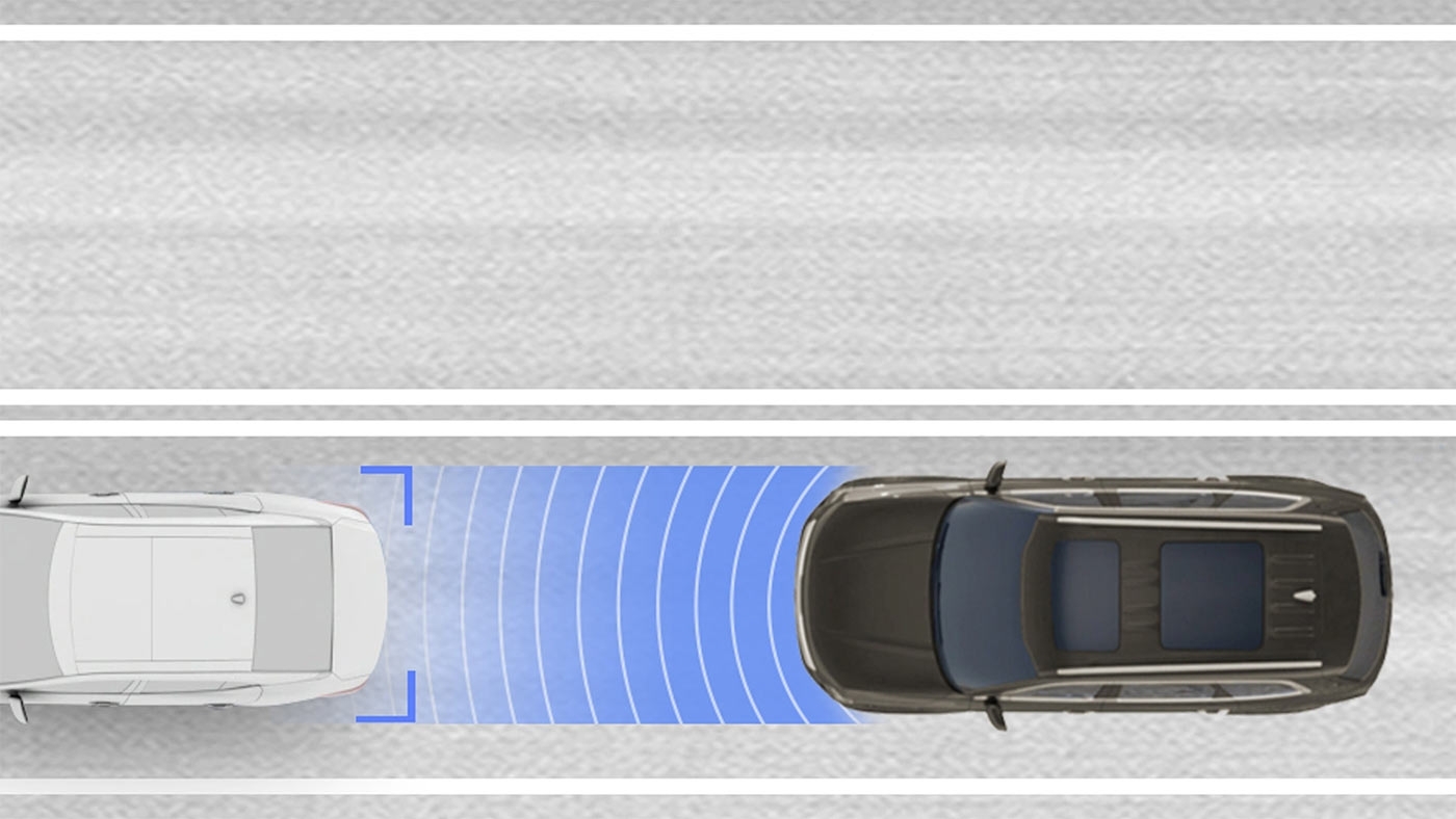 L’assistance d’évitement de collision frontale du Kia Telluride 2025.