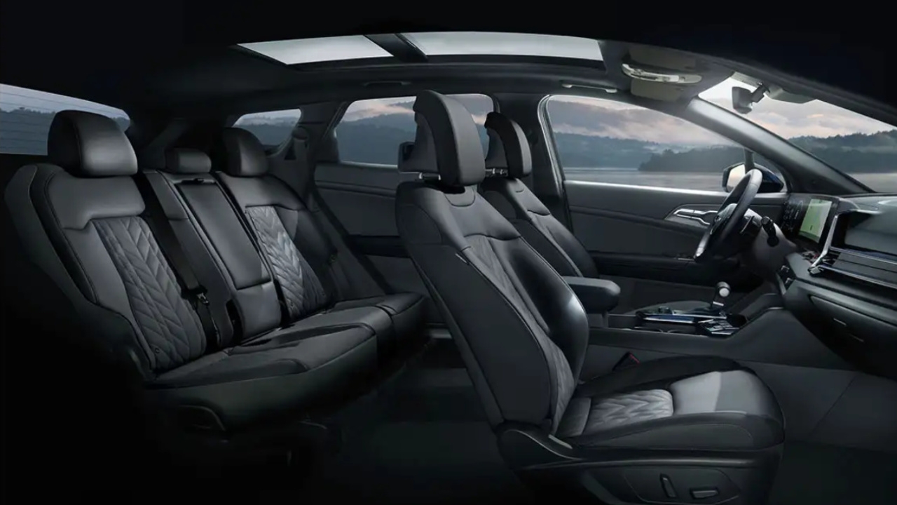 vue de l'habitacle d'une Kia Sportage 2025