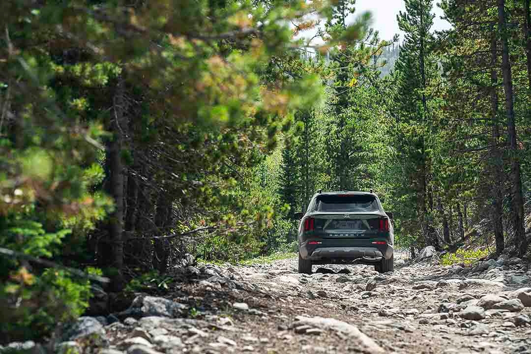 vue arrière du Kia Sorento X-Line 2021